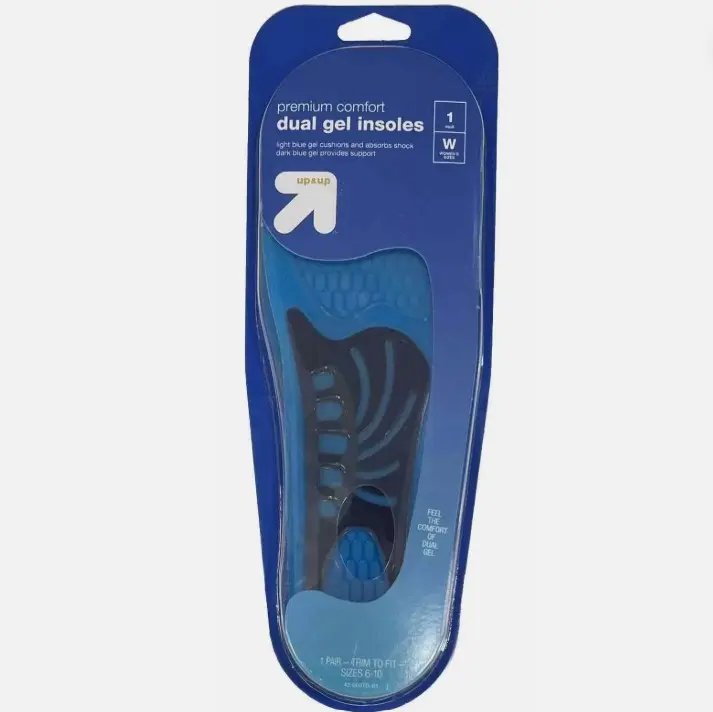 Women's Premium Comfort Dual Gel Insoles Sizes 6-10 Trim-to-Fit - Plantilla