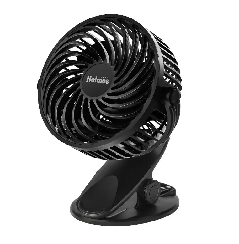 Holmes 4" On-The-Go Portable Clip Rechargeable Battery - Ventilador recargable