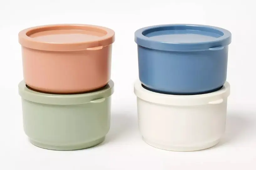 Plastic Condiment/Snack Container Set - Figmint 3 piezas