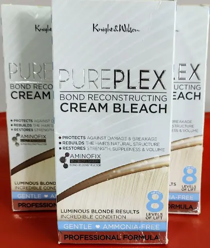 Knight & Wilson PurePlex Cream Hair Bleach. Powder Free. Bond Reconstructing