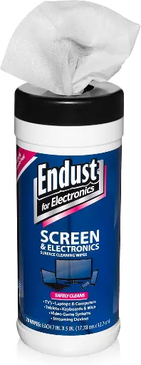 [https://a.co/d/eoBCHQ5] Endust for Electronics Paños limpiadores para pantallas LCD y de plasma - Toallitas para polvo electrónico