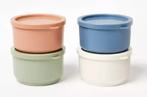 Plastic Condiment/Snack Container Set - Figmint 2 piezas 