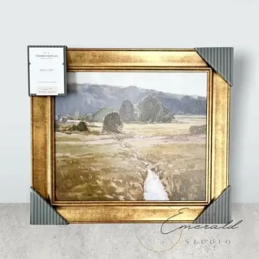 Summer Pasture Framed Wall Art Brass - Threshold™ designed with Studio McGee - Pintura