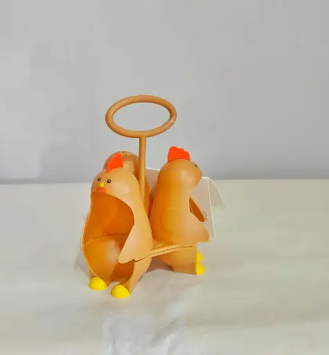 Huevera para 3 huevos cafe