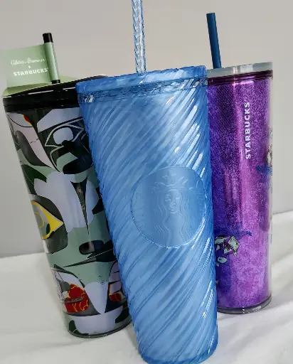 Starbucks Plastic Cold - Tumbler Vaso Celeste